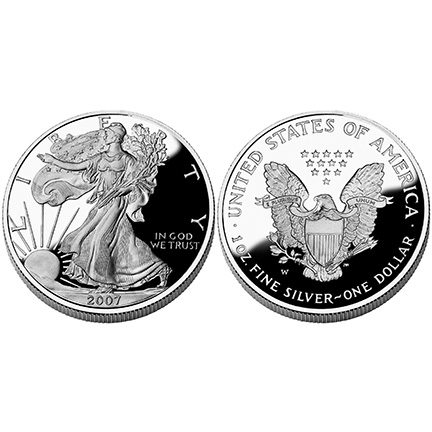  silver american eagle dollar